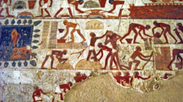 brick making tomb of rekhmire fjenkins012009 1418sm In de shabbatslezingen zien we een lijst van 42 plaatsen waar de Israëlieten verbleven tijdens hun reis naar het Beloofde Land. We gaan een kijkje nemen bij de eerste, Rameses, een versterkte stad die de Israëlieten voor de Farao moesten bouwen (Exodus 1:11).