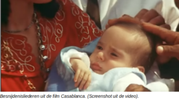 britmilah Nu het in de Sjabbatslezingen over de besnijdenis gaat, mag u kijken en luisteren naar liederen gezongen tijdens een (ietwat overdadig) besnijdenisfeest uit de film Casablanca uit 1973. De tekst is van Chaim Chefer, de muziek van Dobi Zeltzer.