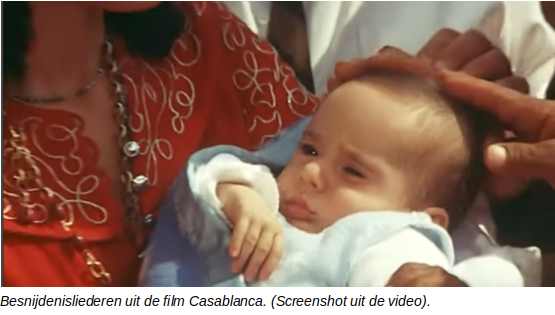 britmilah Nu het in de Sjabbatslezingen over de besnijdenis gaat, mag u kijken en luisteren naar liederen gezongen tijdens een (ietwat overdadig) besnijdenisfeest uit de film Casablanca uit 1973. De tekst is van Chaim Chefer, de muziek van Dobi Zeltzer.