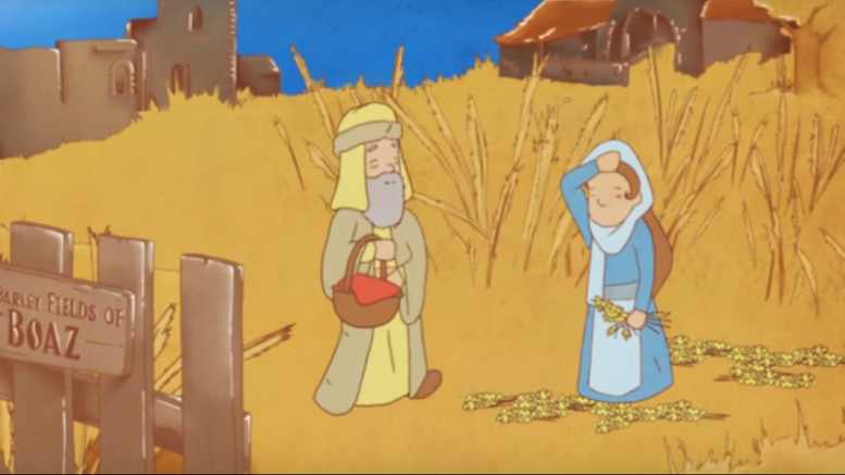 RuthEnBoaz Het is de gewoonte tijdens Sjavoe'ot, het Wekenfeest of Pinksteren, het boek Ruth te lezen. Sjavoe'ot is naast het feest van het ontvangen van de Torah ook het feest van de gerstoogst, en die speelt een belangrijke rol in het boek Ruth.