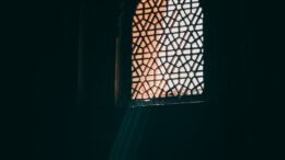 Sunlight streaming through a Mughal-style window in Agra, showcasing intricate Islamic architectural patterns.