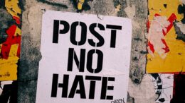 Post No Hate grafitti
