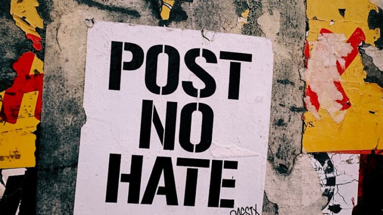 Post No Hate grafitti