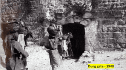 Mestpoort We komen de Mestpoort voor het eerst tegen in Nehemia 2:13, waar Nehemia na de terugkeer van de Joden beschrijft hoe hij de muren van Jeruzalem inspec­teert 'waarin bressen waren geslagen en waarvan de poorten door vuur waren verteerd'.