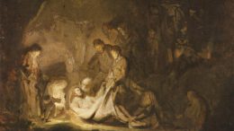 REMB Graflegging In deze indringende video zien we Jezus’ laatste week op aarde weergegeven, de intocht in Jerusalem op een ezel, het orde op zaken stellen in de tempel, Pesach-vieren, gebed in Getsemane, gevangenneming en berechting en dragen van het kruis naar Golgotha.